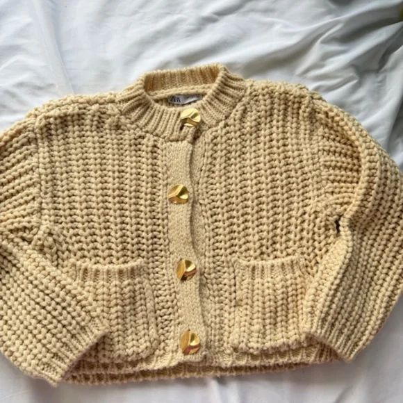 Zara knit chunky cardigan - Picture 2 of 6